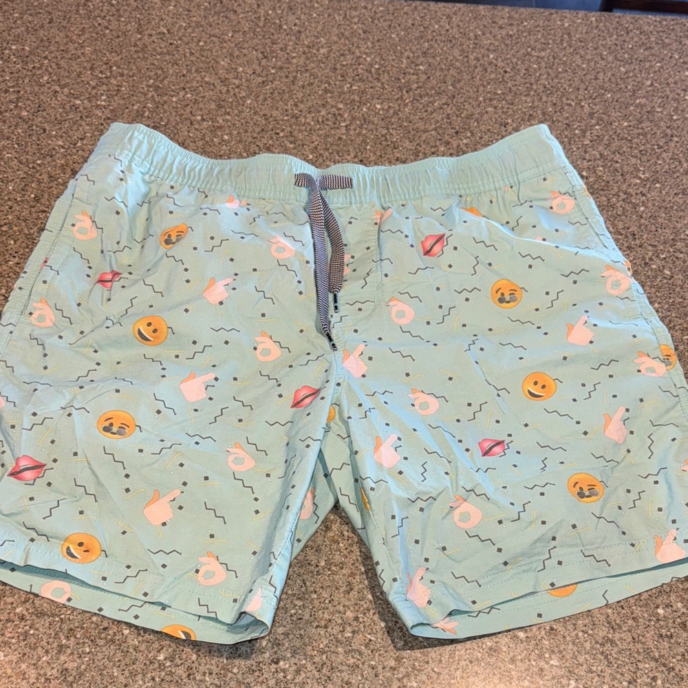 Valor collective emoji swim trunks